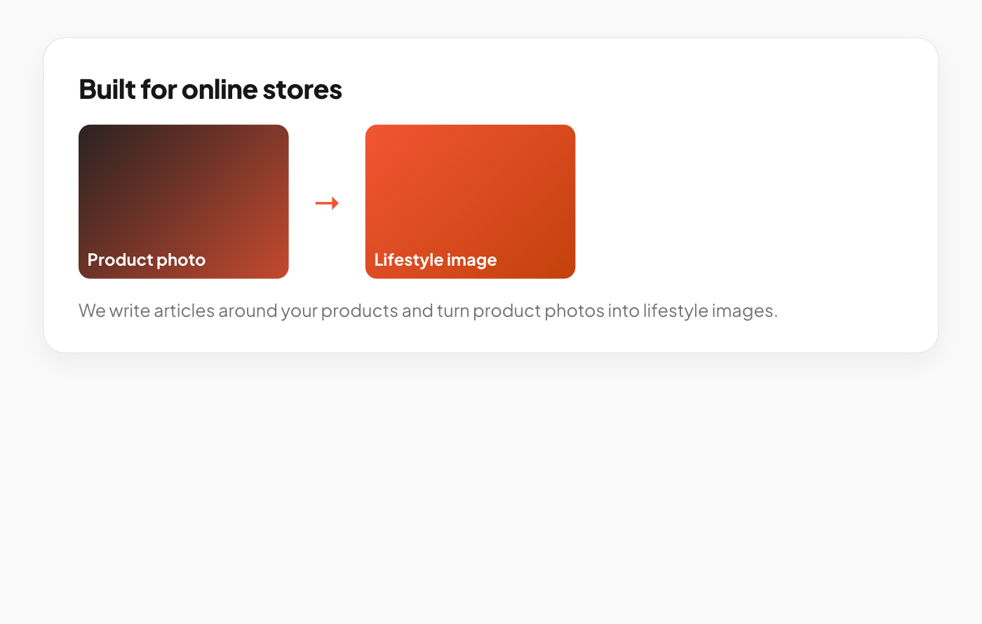Built for online stores